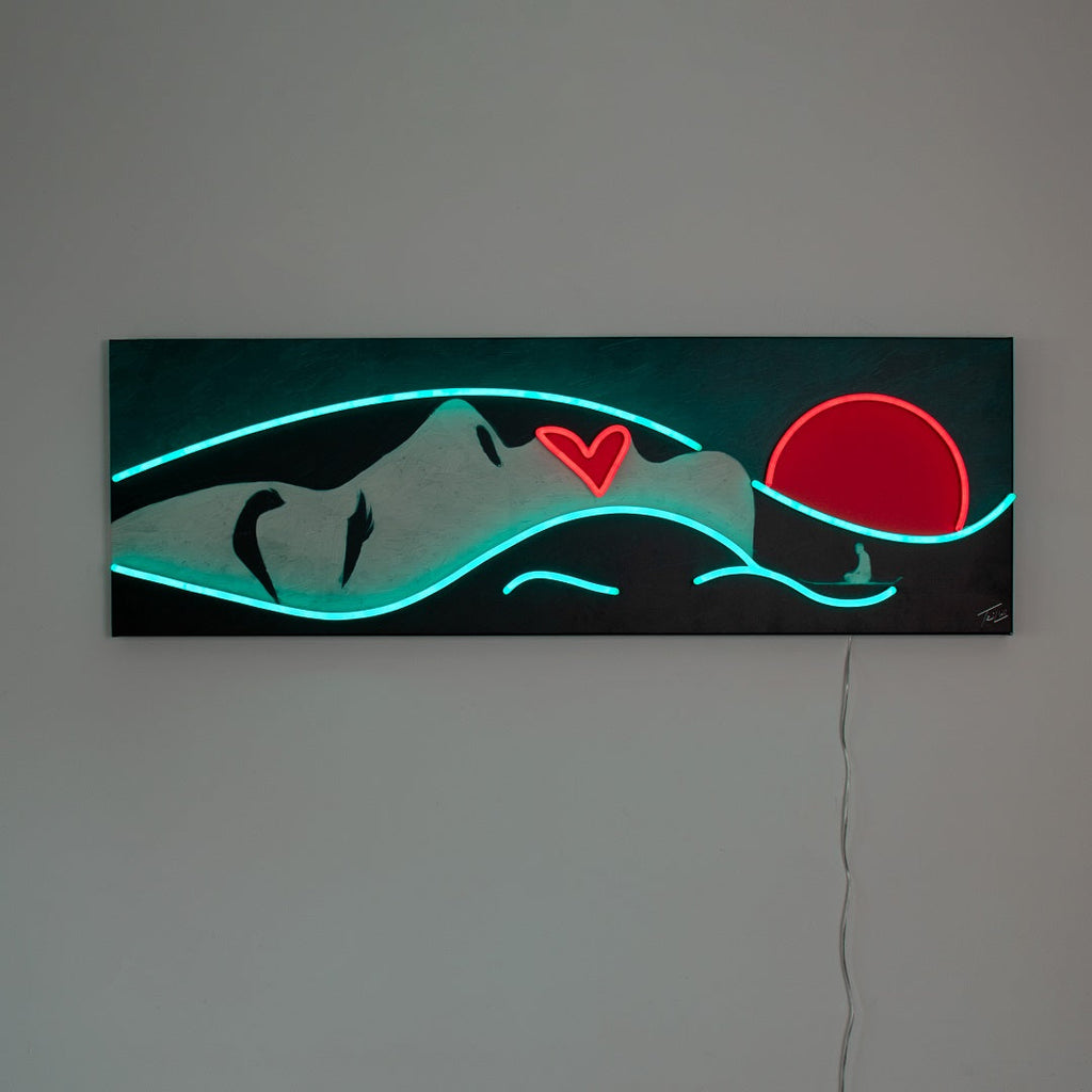 Face Landscape – Wandbild (LED Neon)