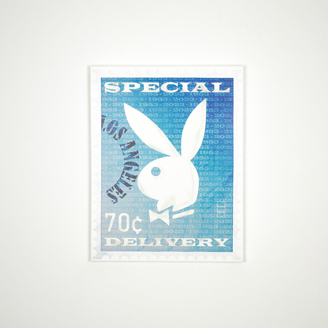Playboy X Locomocean – Kunstdruck auf Leinwand, limitierte Auflage „Stamp“