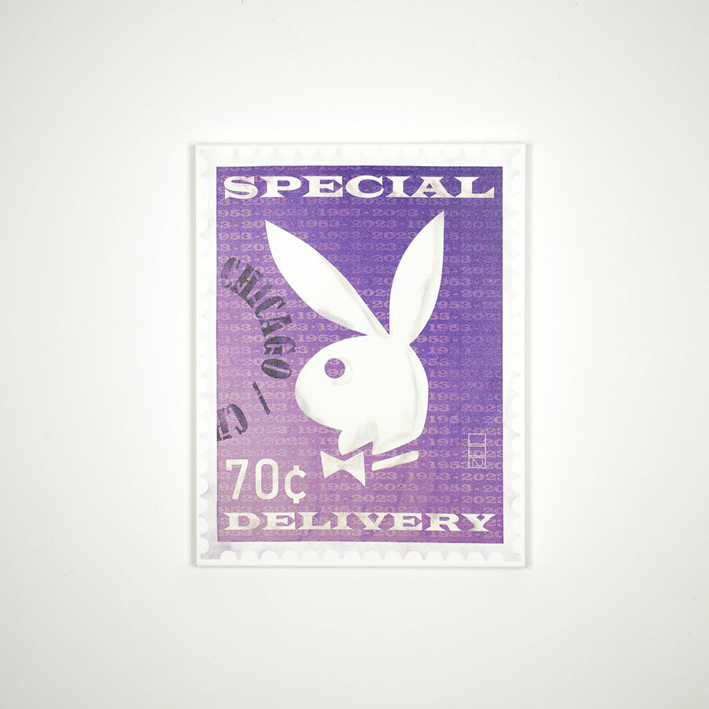 Playboy X Locomocean – Kunstdruck auf Leinwand, limitierte Auflage „Stamp“