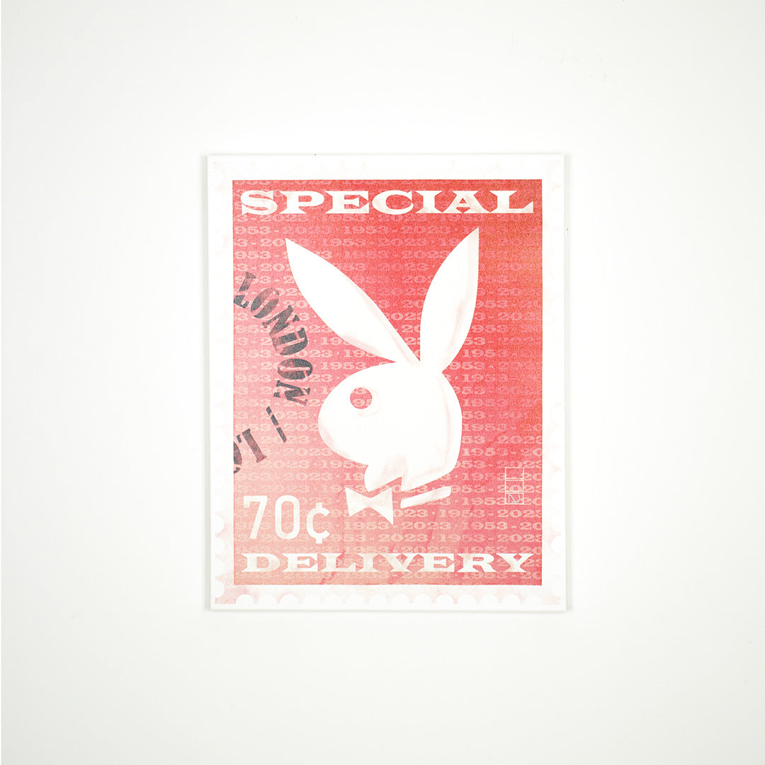 Playboy X Locomocean – Kunstdruck auf Leinwand, limitierte Auflage „Stamp“