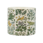 Voysey Botanical Garden Wildlife Green Ceramic Plant Pot