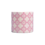 Pot de fleurs en céramique Carreaux - rose géo 11 cm