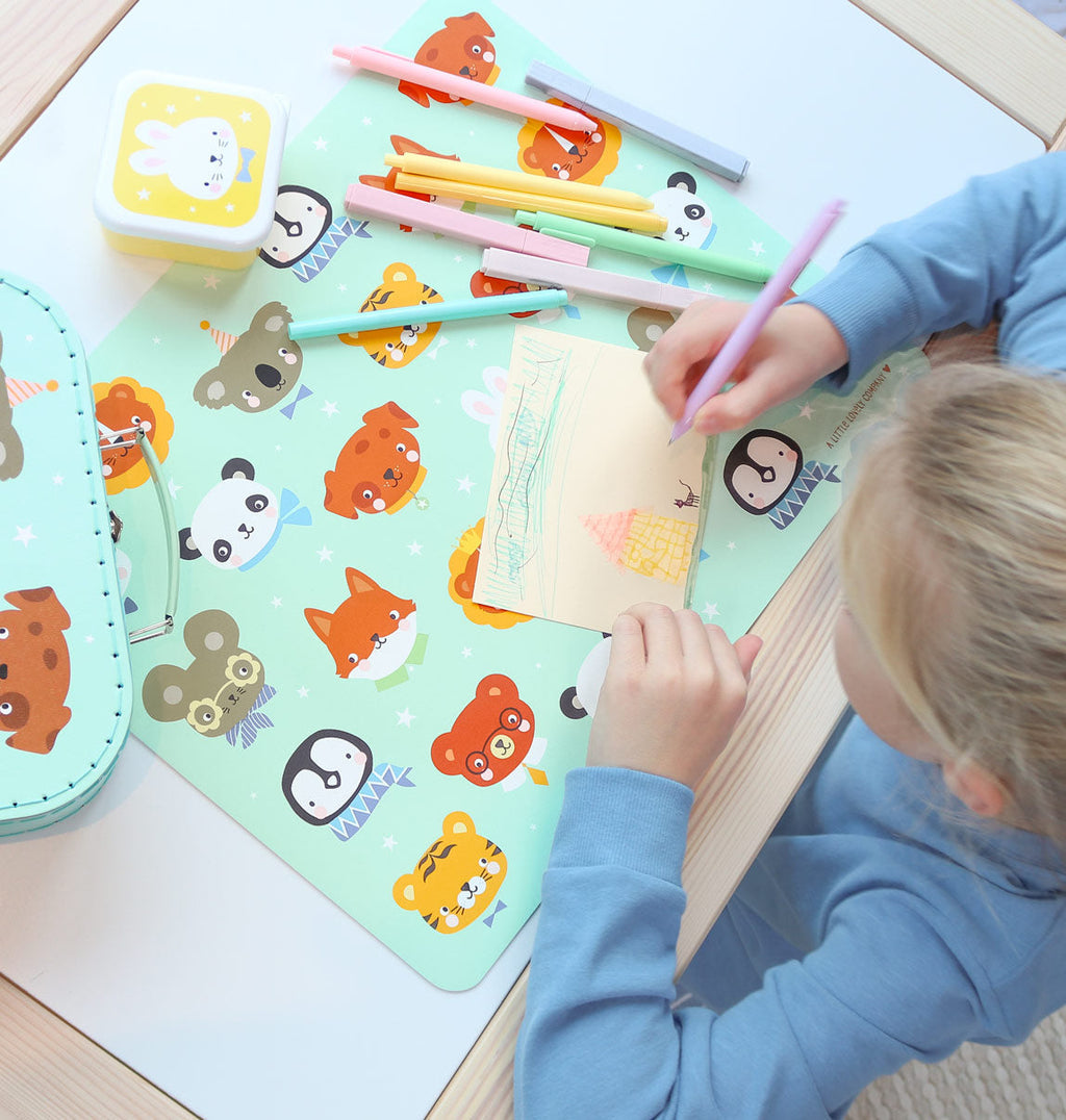 Set de table enfant - Amis des animaux – vue 5 – A Little Lovely Company