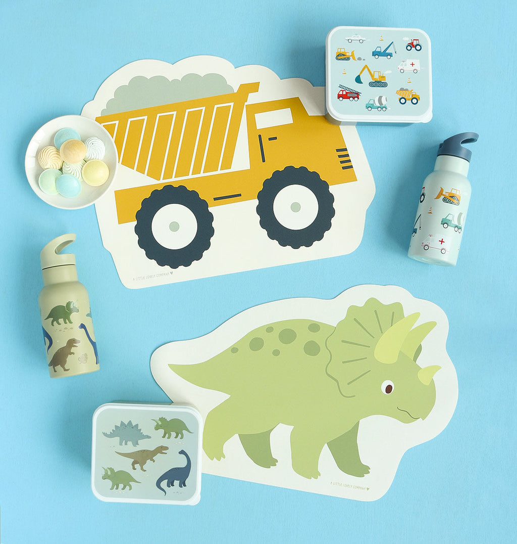 Set de table enfant - Petit dinosaure – vue 4 – A Little Lovely Company