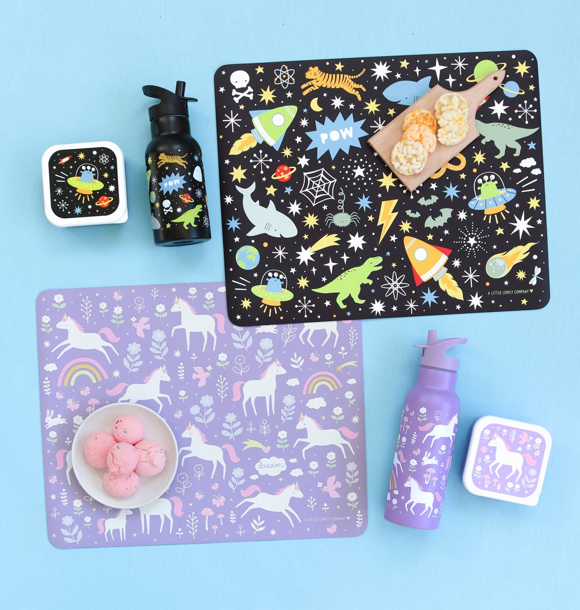 Set de table enfant - Galaxie – vue 5 – A Little Lovely Company