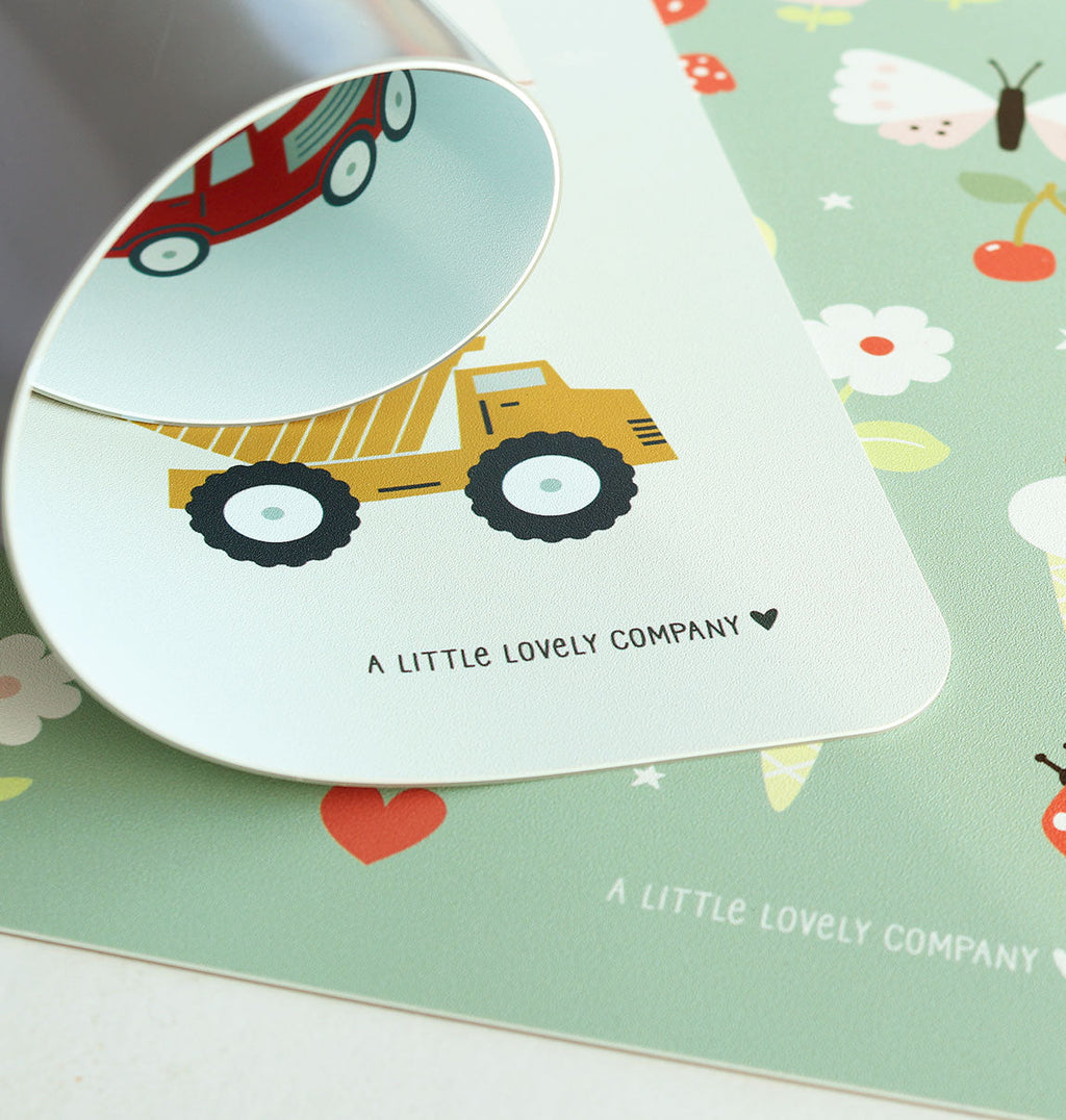 Set de table enfant - Véhicules – vue 3 – A Little Lovely Company