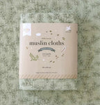 Lot de 2 langes en coton bio - Feuilles Sauge – vue 7 – A Little Lovely Company