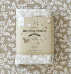 Lot de 2 langes en coton bio - Feuilles Taupe – vue 8 – A Little Lovely Company