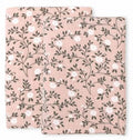Lot de 2 langes en coton bio - Fleurs Rose – A Little Lovely Company