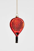 Boule de Noël Raquette de Padel Rouge