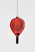 Boule de Noël Raquette de Padel Rouge