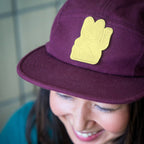 Design-lahja – patch chat chanceux jaune donkey 