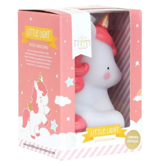Petite veilleuse Licorne Dorée – vue 6 – A Little Lovely Company