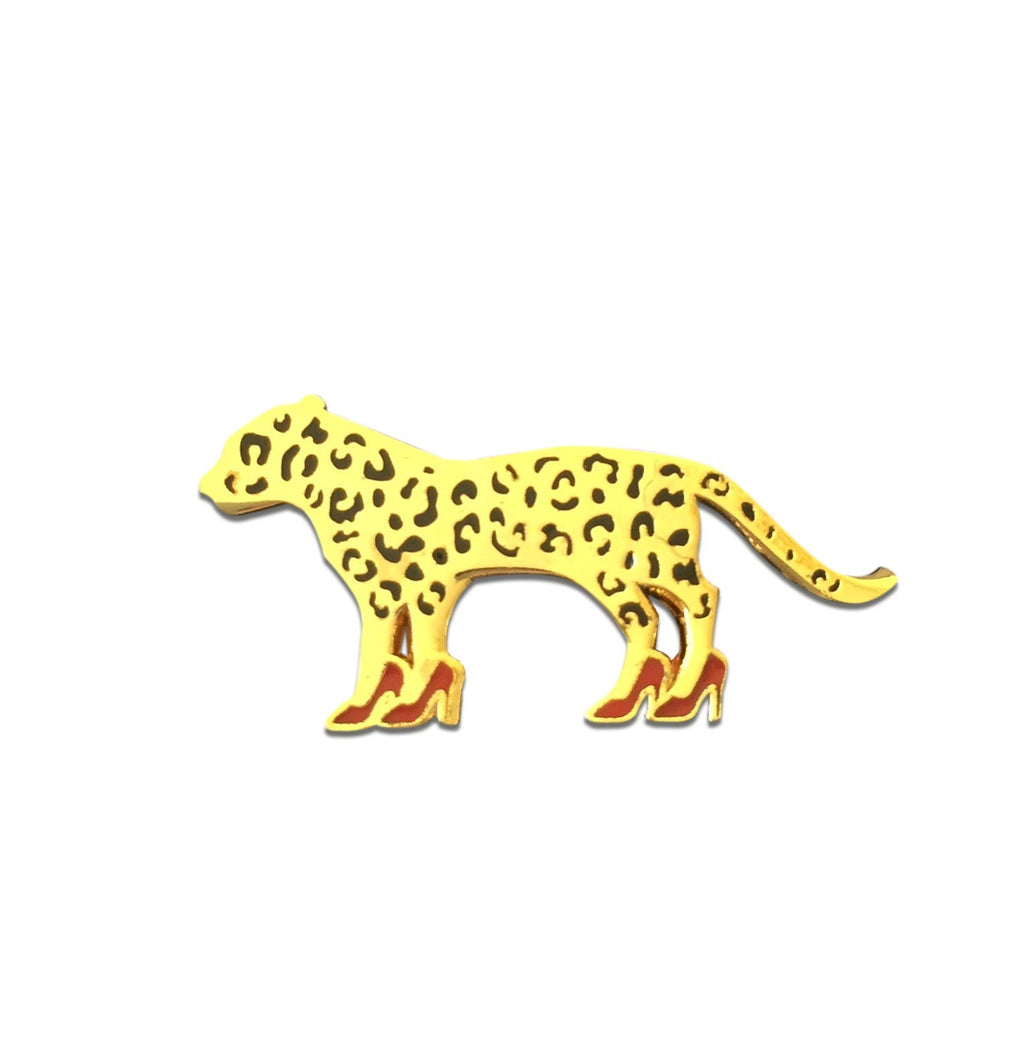 Oggetto regalo di design – pins madame leopard jungle empire Bj30 729389348359