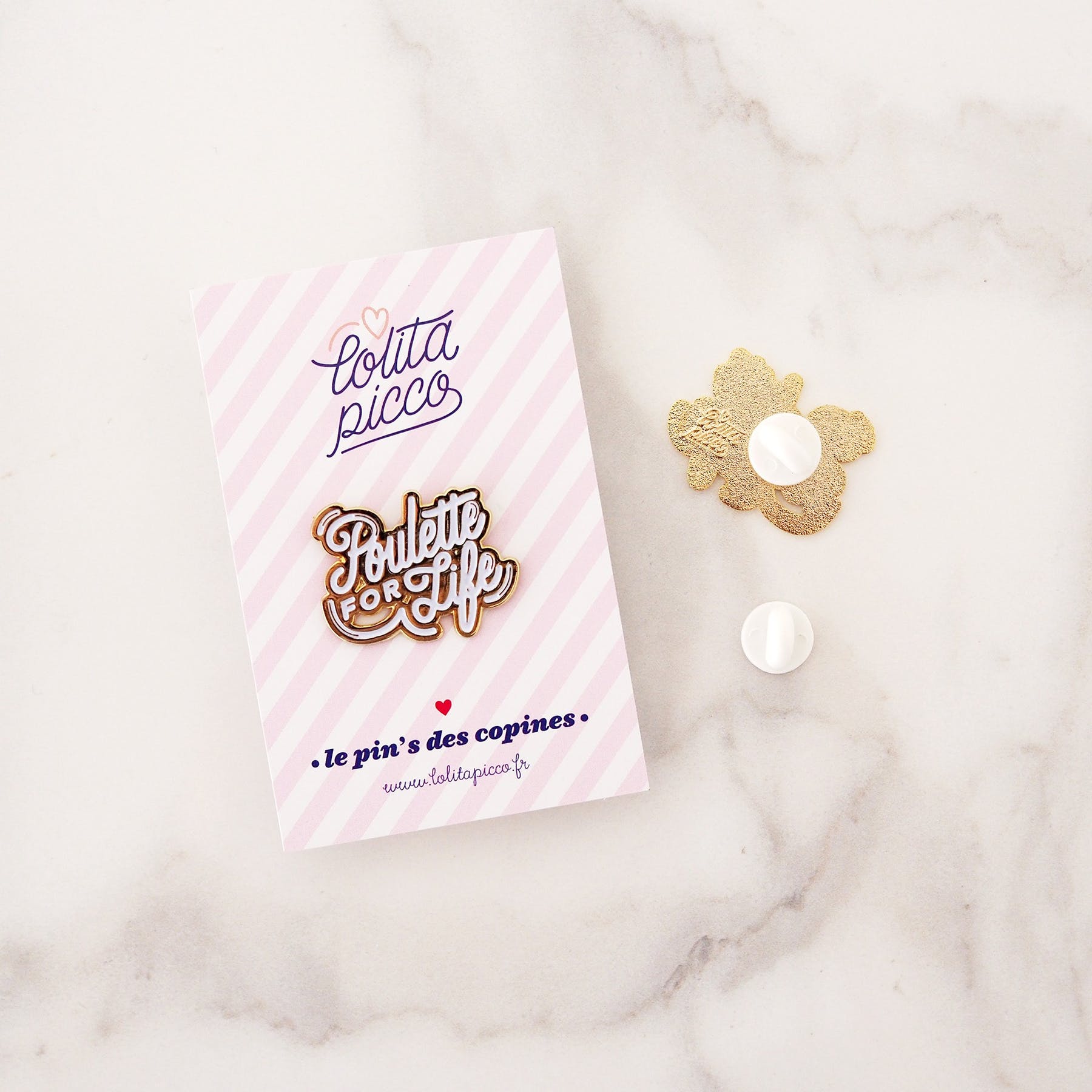 Designcadeau – pins poulette for life lolita picco 