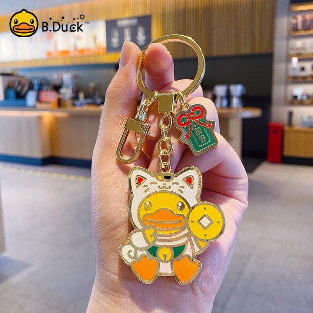 Oggetto regalo di design – porte clefs canard chat chanceux b duck 