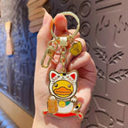 Oggetto regalo di design – porte clefs canard chat chanceux b duck 