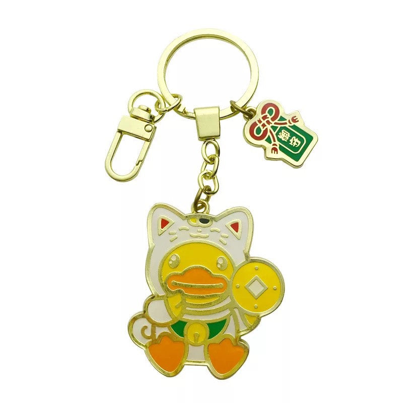 Porte-Clés Canard Chat Chanceux - le Chat Chanceux