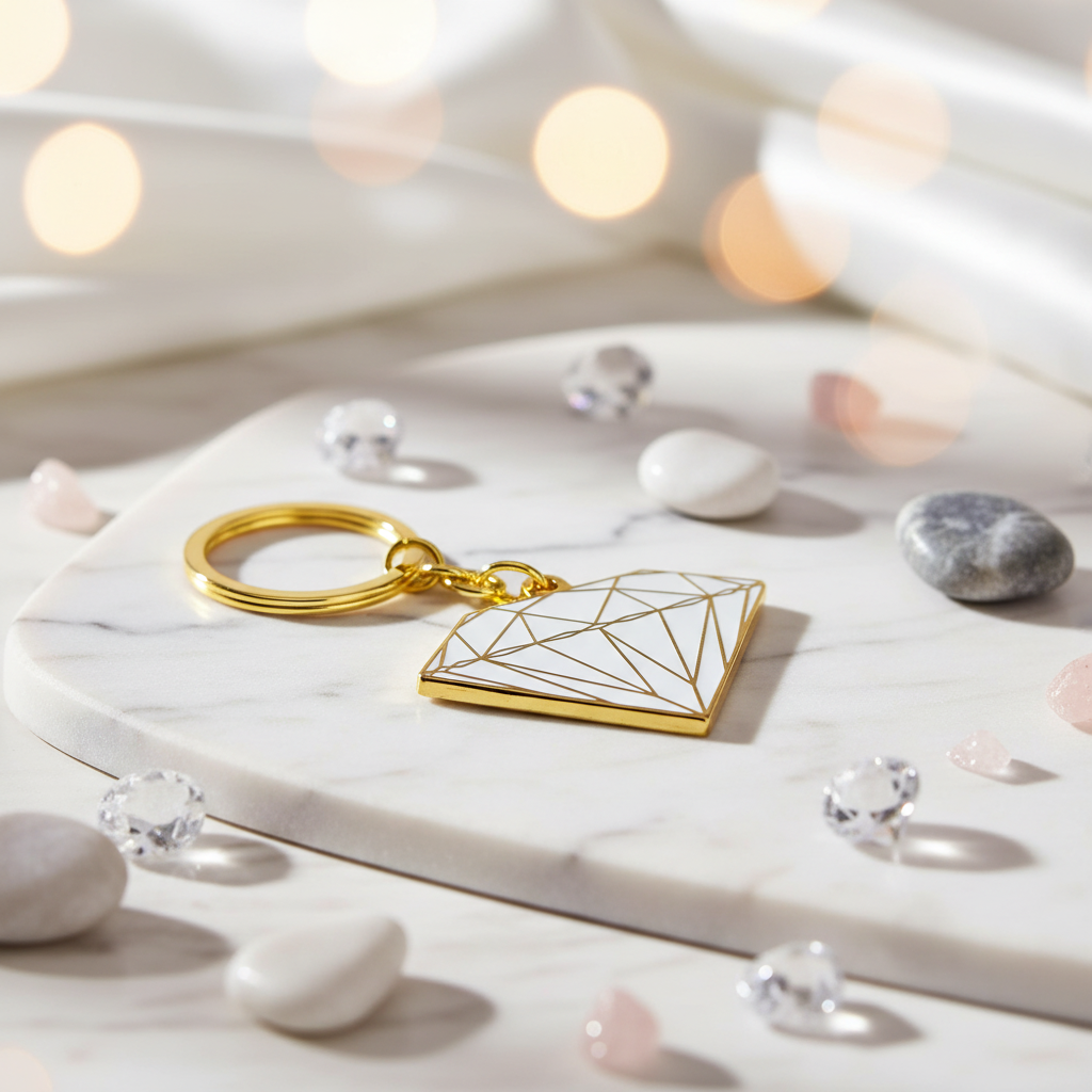 Portachiavi con diamanti