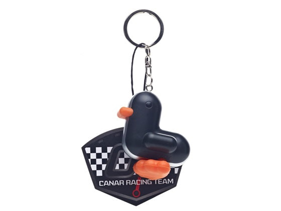 Porte-clés Canard Noir Racer | Objetos de diseño y regalos originales