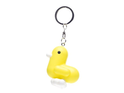 Neon Yellow Duck Keychain