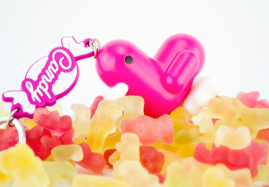 Porte-clés Canard Fuchsia Candy | Oggetti di design e regali originali