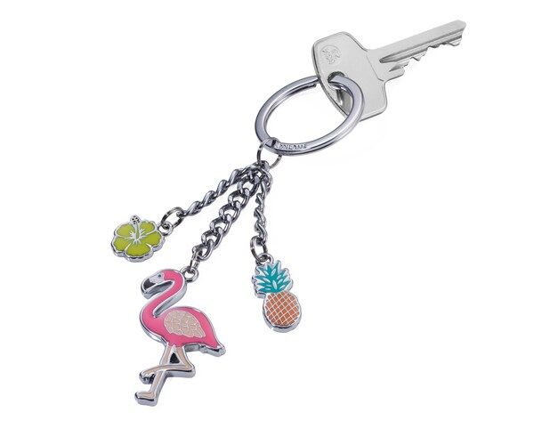 Designcadeau – porte cles flamant rose flamingo troika 
