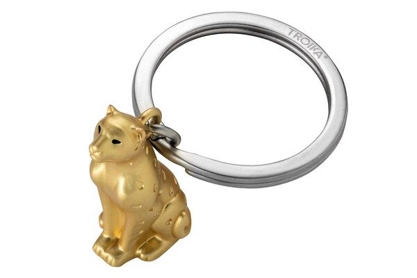 Designcadeau – porte cles leopard leopold troika KR21 03/GO 4024023270659
