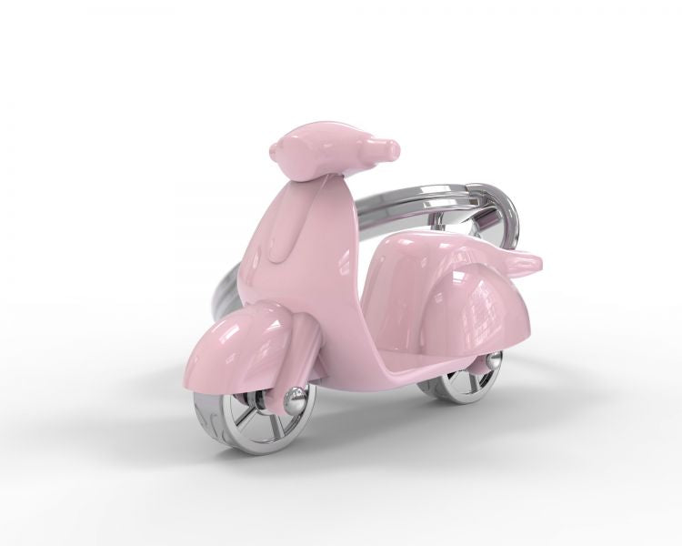 porte cles scooter rose metalmorphose 