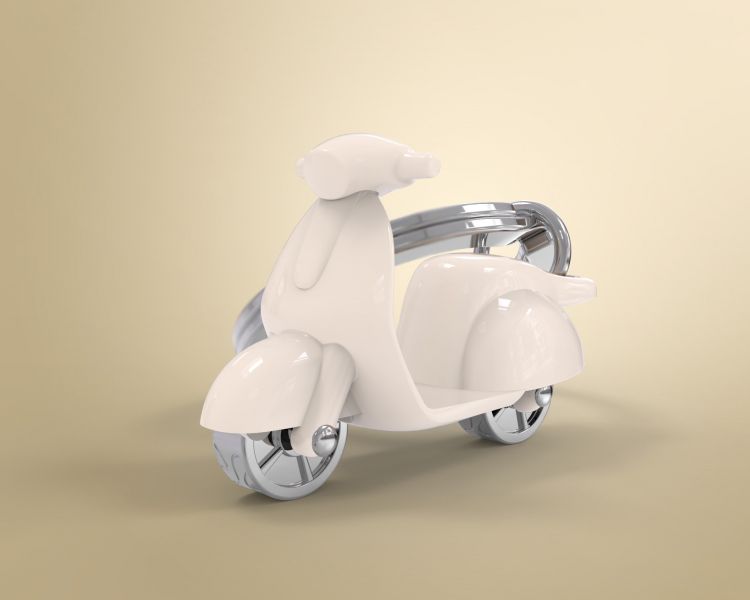 porte cles scooter beige metalmorphose MTM999 06 5404006025237