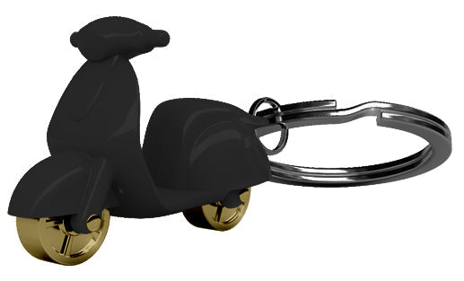 Oggetto regalo di design – porte cles scooter noir mat metalmorphose 