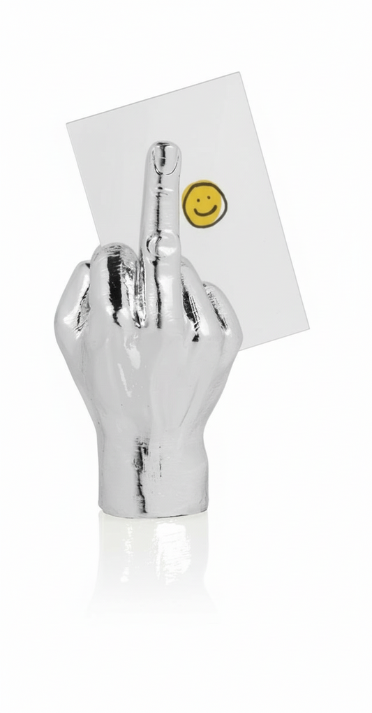 Porte Photo Magnétique Main F**k - Argenté