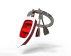 porte cles barque rouge metalmorphose 