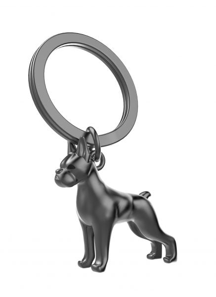 Designcadeau – porte cles boxer noir metalmorphose 