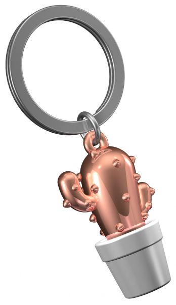 porte cles cactus rose metalmorphose 