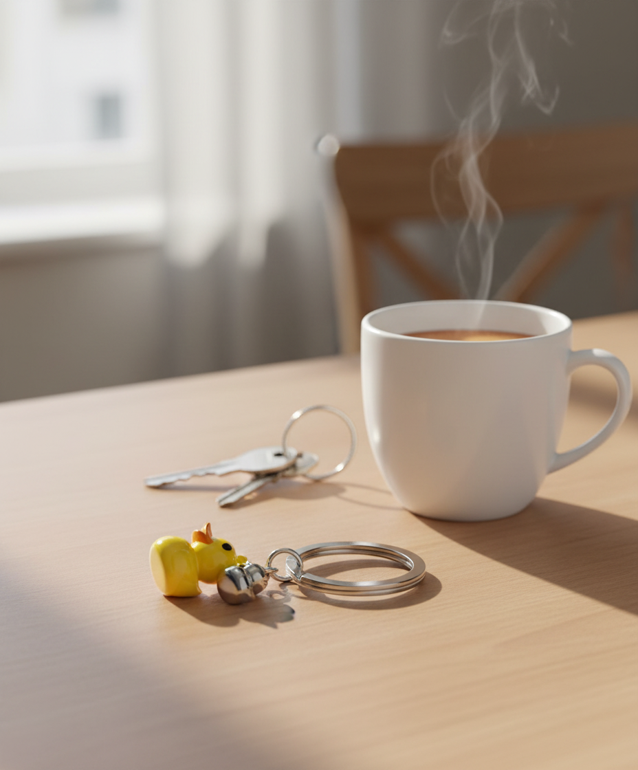 Porte-Clés Canard Jaune | Oggetti di design e regali originali