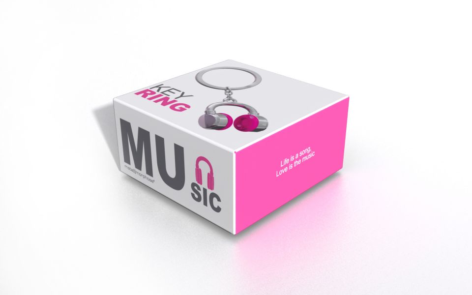 Designcadeau – porte cles casque rose metalmorphose 