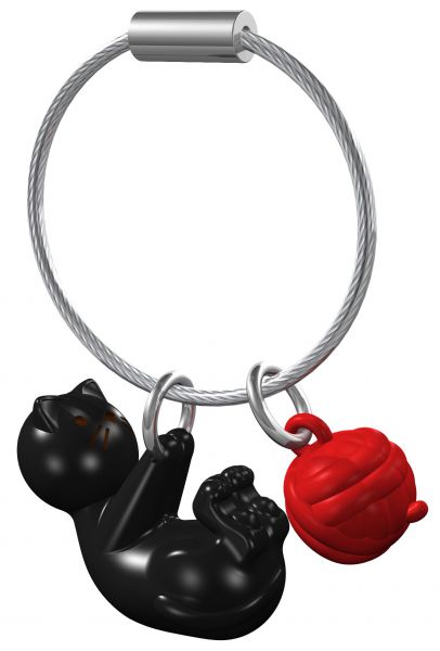 Oggetto regalo di design – porte cles chat noir metalmorphose 