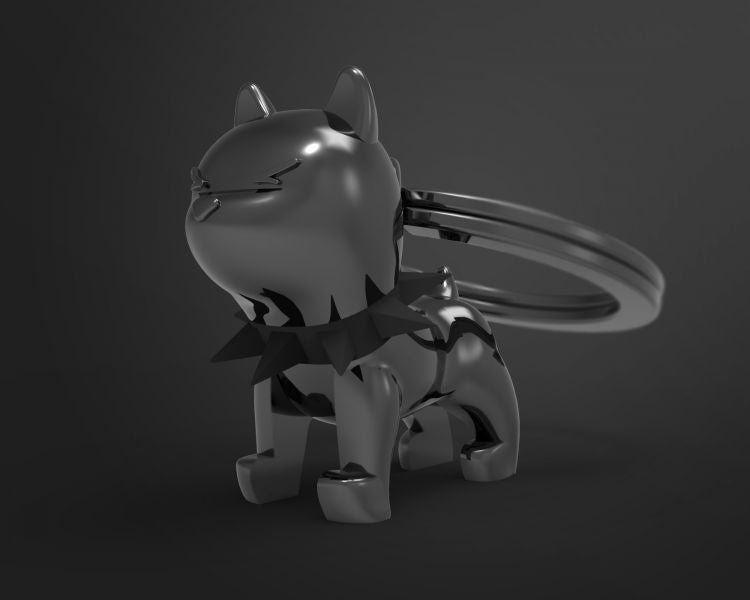 porte cles chien bully noir metalmorphose MTM077 02 5404006036660