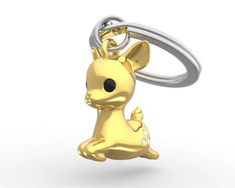 Oggetto regalo di design – porte cles faon dore metalmorphose 