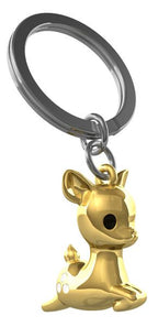 porte cles faon dore metalmorphose 