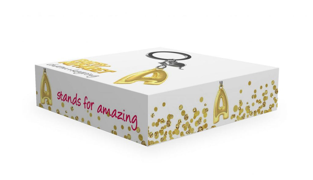 Designcadeau – porte cles alphabet ballon gonflable metalmorphose 