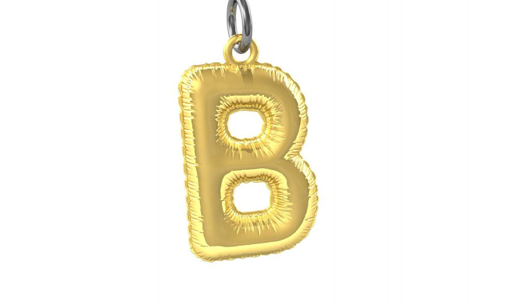 Designcadeau – porte cles alphabet ballon gonflable metalmorphose 