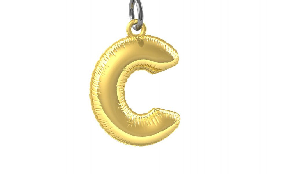 Designcadeau – porte cles alphabet ballon gonflable metalmorphose 