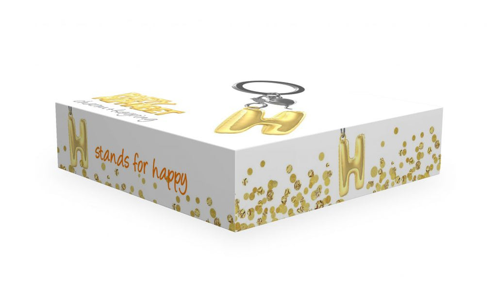 Designcadeau – porte cles alphabet ballon gonflable metalmorphose 