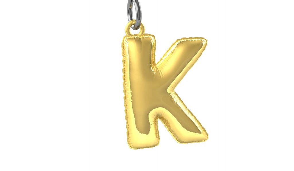 Designcadeau – porte cles alphabet ballon gonflable metalmorphose 