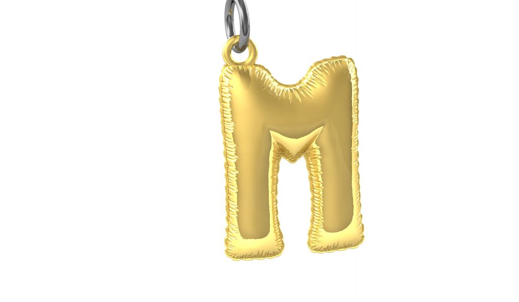 porte cles alphabet ballon gonflable metalmorphose 