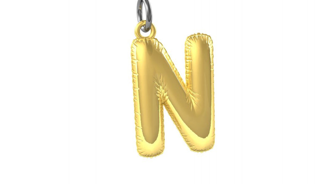 Designcadeau – porte cles alphabet ballon gonflable metalmorphose 