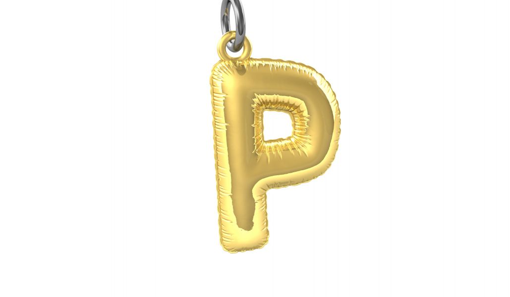 porte cles alphabet ballon gonflable metalmorphose 