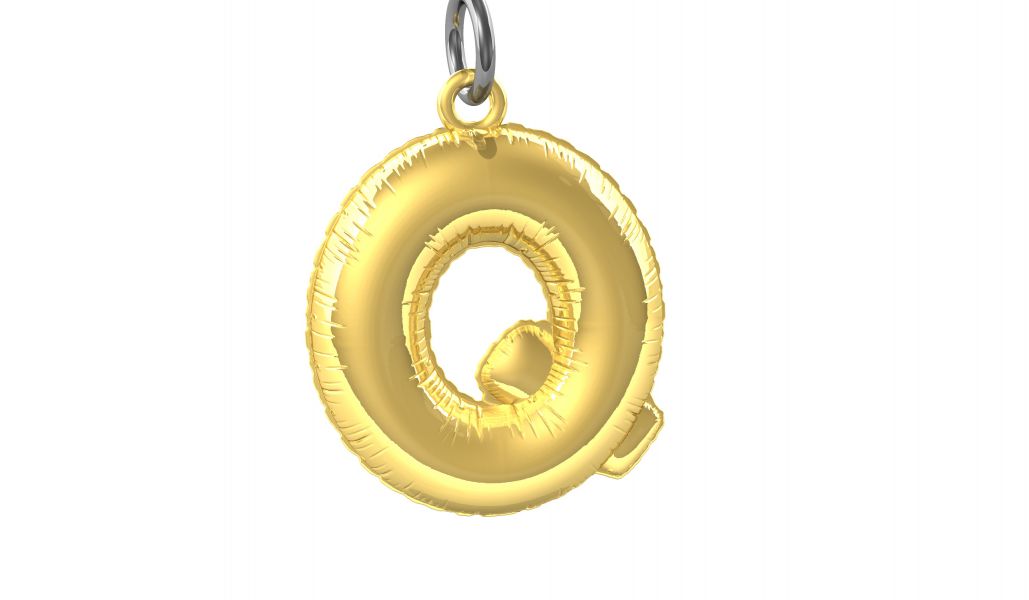 porte cles alphabet ballon gonflable metalmorphose 